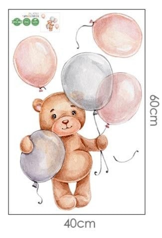 Bamse Klistermärken Ballong
