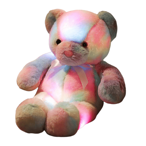 Teddy Björn Mångfärgad Lysande