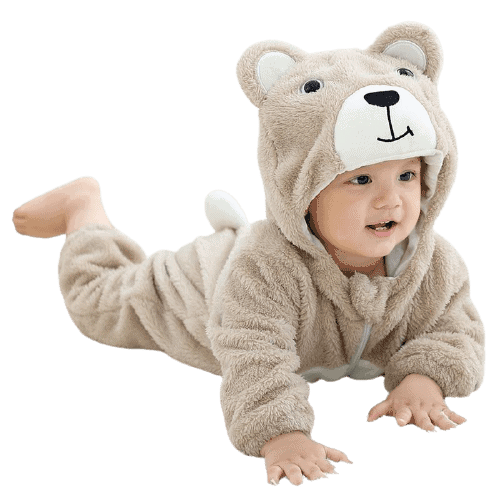 Nalle Overall Baby Beige För Baby