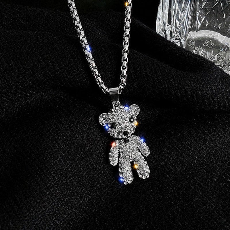 Hängare Barn Teddy Björn Rhinestones